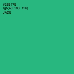 #28B77E - Jade Color Image