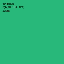 #28B879 - Jade Color Image