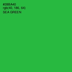 #28BA40 - Sea Green Color Image