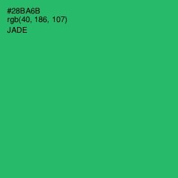 #28BA6B - Jade Color Image