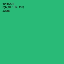 #28BA76 - Jade Color Image