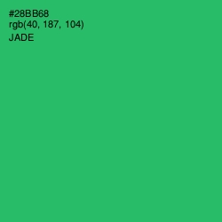 #28BB68 - Jade Color Image