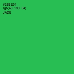 #28BE54 - Jade Color Image