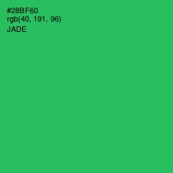 #28BF60 - Jade Color Image
