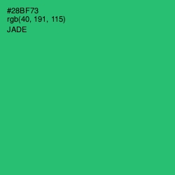 #28BF73 - Jade Color Image