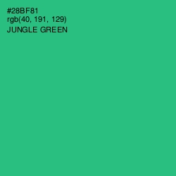 #28BF81 - Jungle Green Color Image