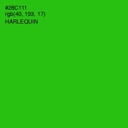 #28C111 - Harlequin Color Image