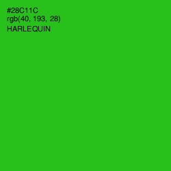 #28C11C - Harlequin Color Image