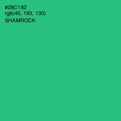 #28C182 - Shamrock Color Image