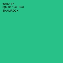 #28C187 - Shamrock Color Image