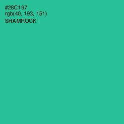 #28C197 - Shamrock Color Image