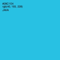 #28C1E4 - Java Color Image