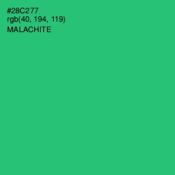 #28C277 - Malachite Color Image