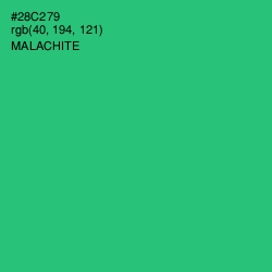 #28C279 - Malachite Color Image