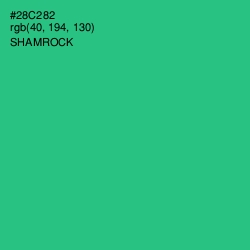 #28C282 - Shamrock Color Image