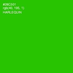 #28C301 - Harlequin Color Image