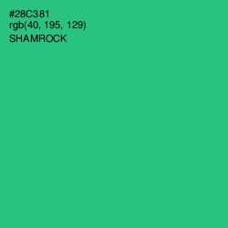 #28C381 - Shamrock Color Image