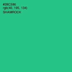 #28C386 - Shamrock Color Image