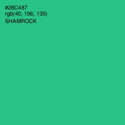 #28C487 - Shamrock Color Image