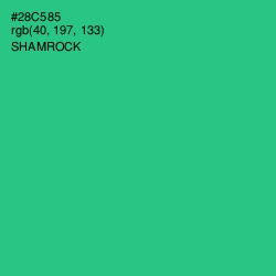 #28C585 - Shamrock Color Image
