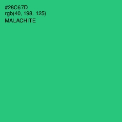 #28C67D - Malachite Color Image