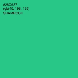 #28C687 - Shamrock Color Image