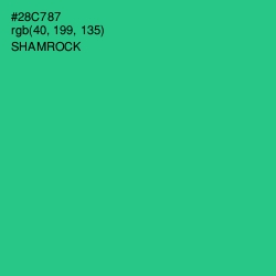 #28C787 - Shamrock Color Image