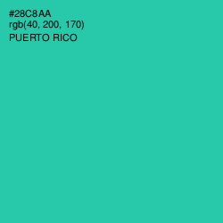 #28C8AA - Puerto Rico Color Image