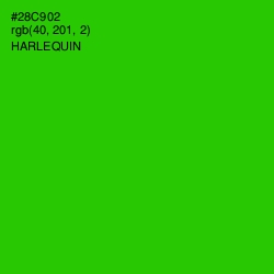 #28C902 - Harlequin Color Image