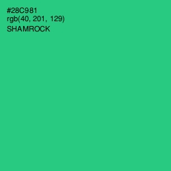 #28C981 - Shamrock Color Image