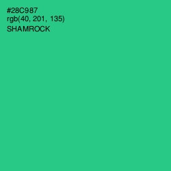 #28C987 - Shamrock Color Image