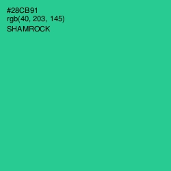#28CB91 - Shamrock Color Image