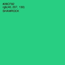 #28CF82 - Shamrock Color Image