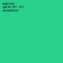 #28CF8D - Shamrock Color Image