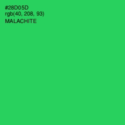 #28D05D - Malachite Color Image