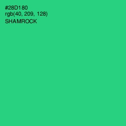 #28D180 - Shamrock Color Image