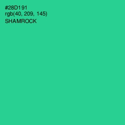 #28D191 - Shamrock Color Image