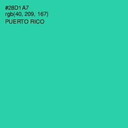 #28D1A7 - Puerto Rico Color Image