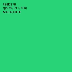 #28D378 - Malachite Color Image