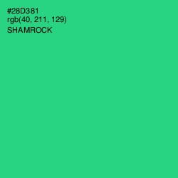 #28D381 - Shamrock Color Image