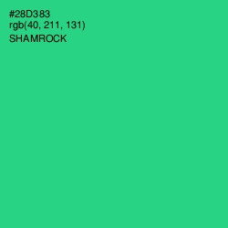 #28D383 - Shamrock Color Image