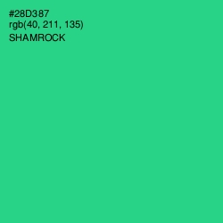 #28D387 - Shamrock Color Image