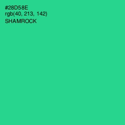 #28D58E - Shamrock Color Image