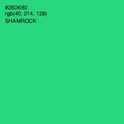 #28D680 - Shamrock Color Image