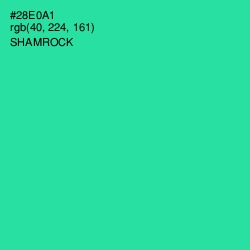 #28E0A1 - Shamrock Color Image