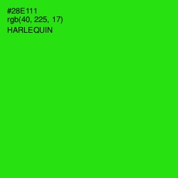 #28E111 - Harlequin Color Image