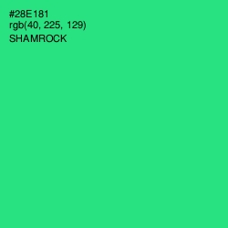 #28E181 - Shamrock Color Image