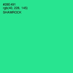 #28E491 - Shamrock Color Image