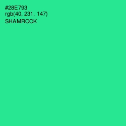 #28E793 - Shamrock Color Image