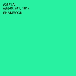 #28F1A1 - Shamrock Color Image